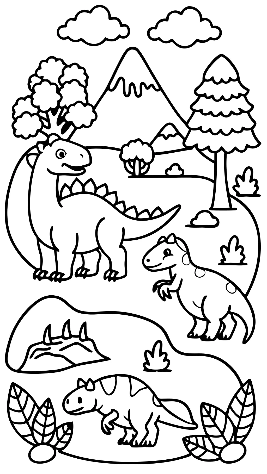 coloriages dinosaures